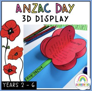 Anzac Day Poppy Display
