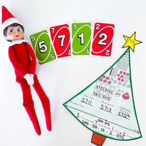 Christmas Number of the Day with Elf on the Shelf