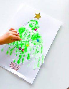 Handprint Class Christmas tree