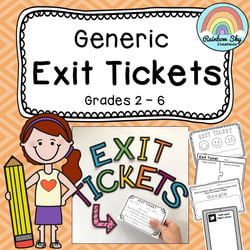 Why use Exit Tickets in the Classroom? - Rainbow Sky Creations