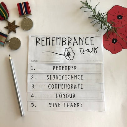 Remembrance Day Research Task