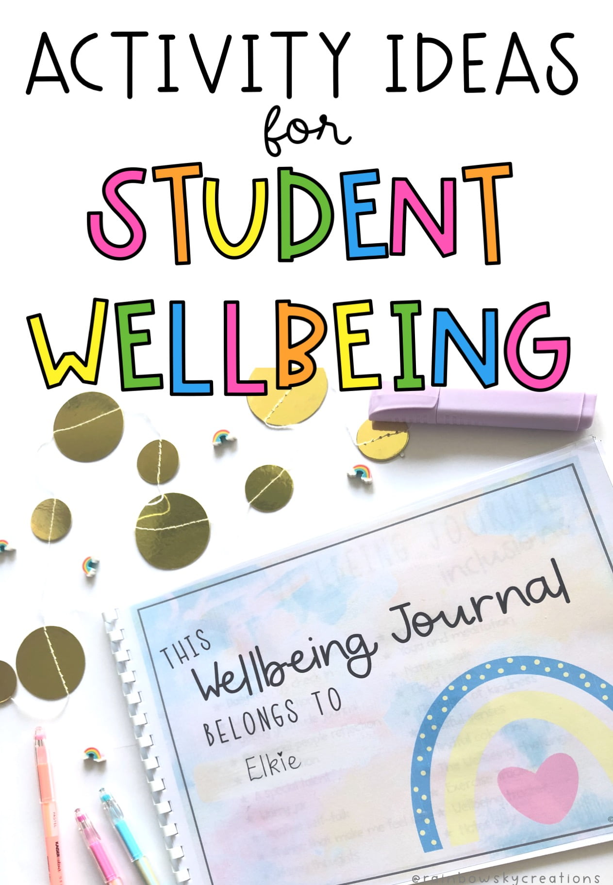 Activities to Support Student Wellbeing - Rainbow Sky Creations