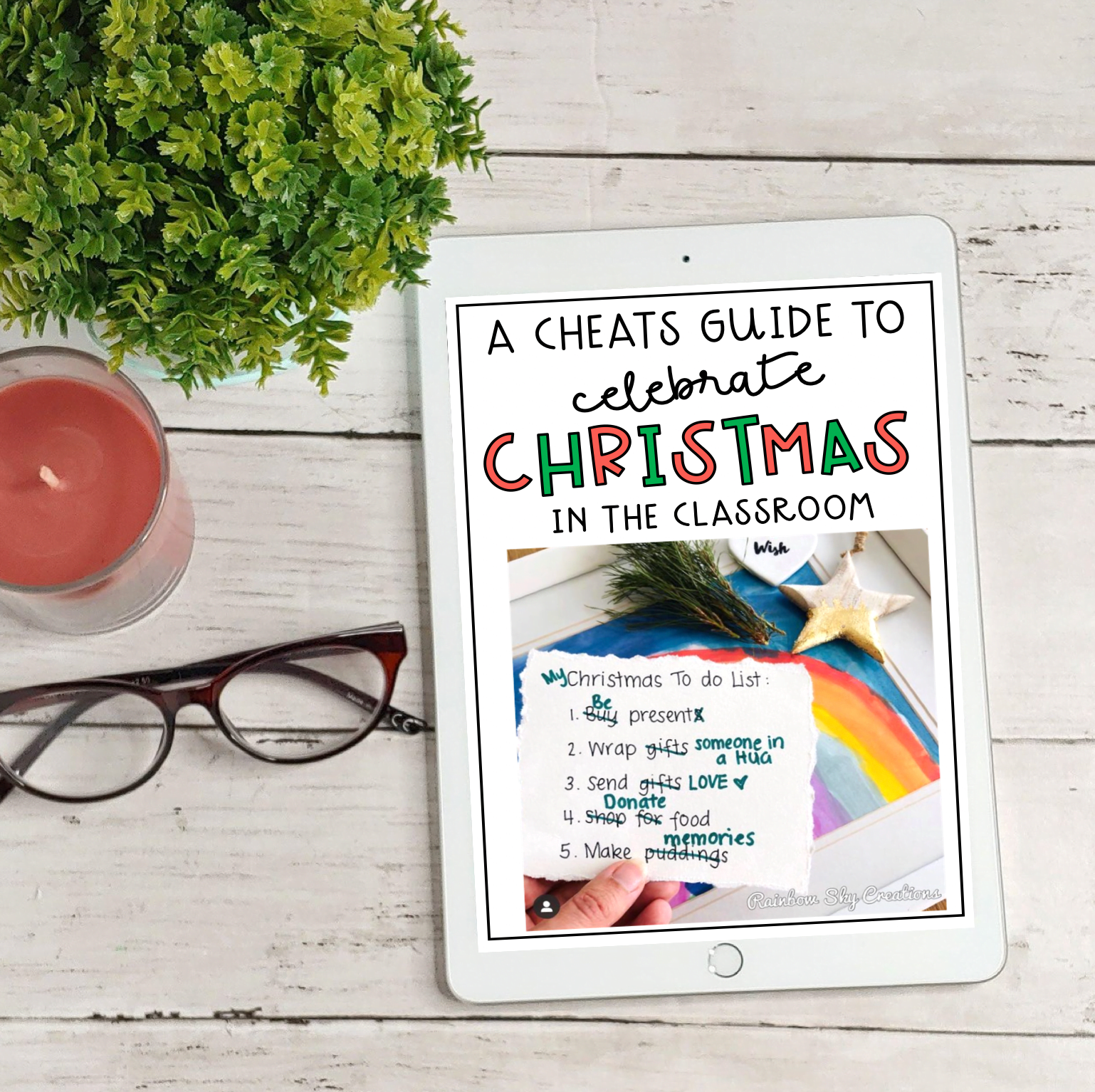 Christmas in the Classroom FREE guide for teachers.