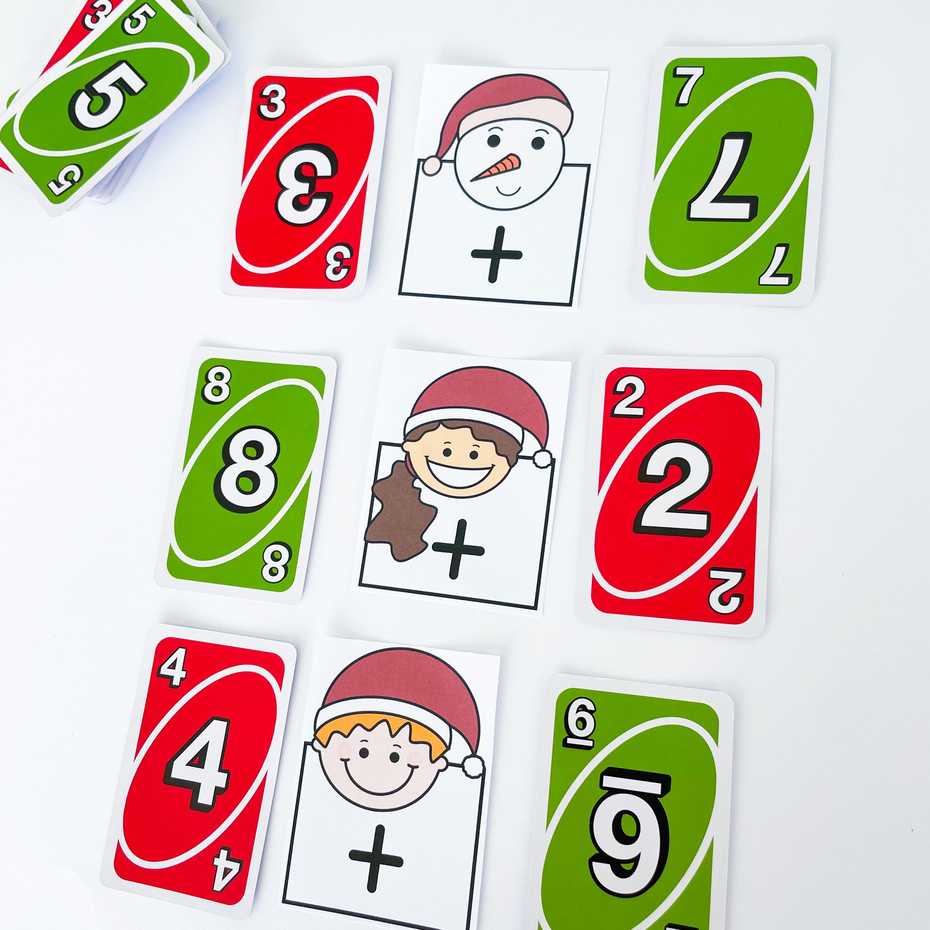 Christmas maths lessons using UNO cards