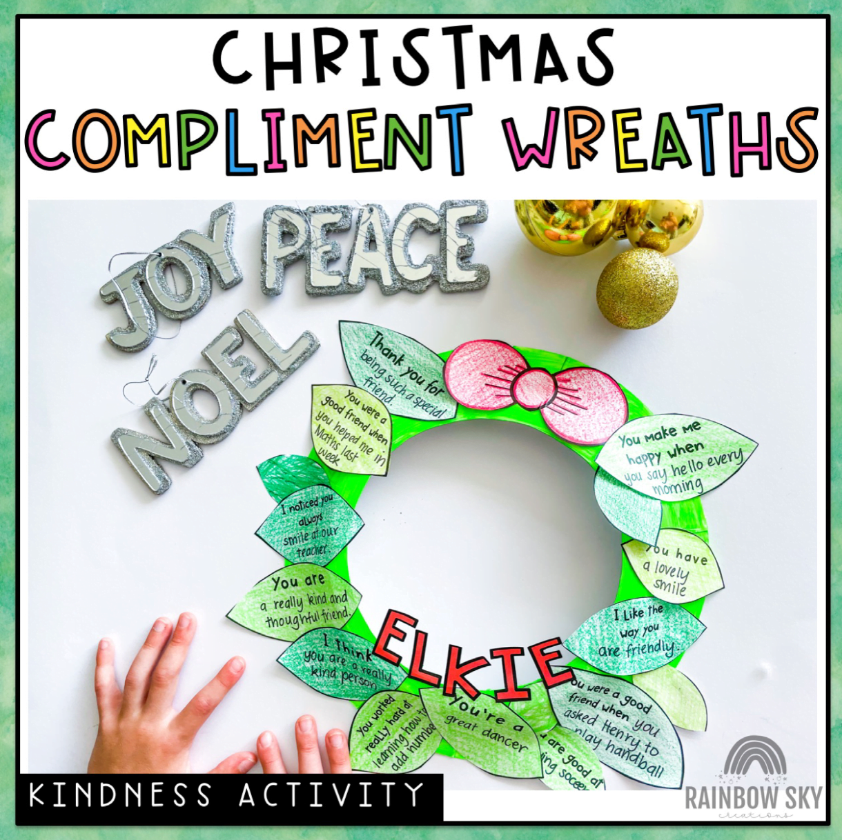 TPT Christmas Compliment wreath
