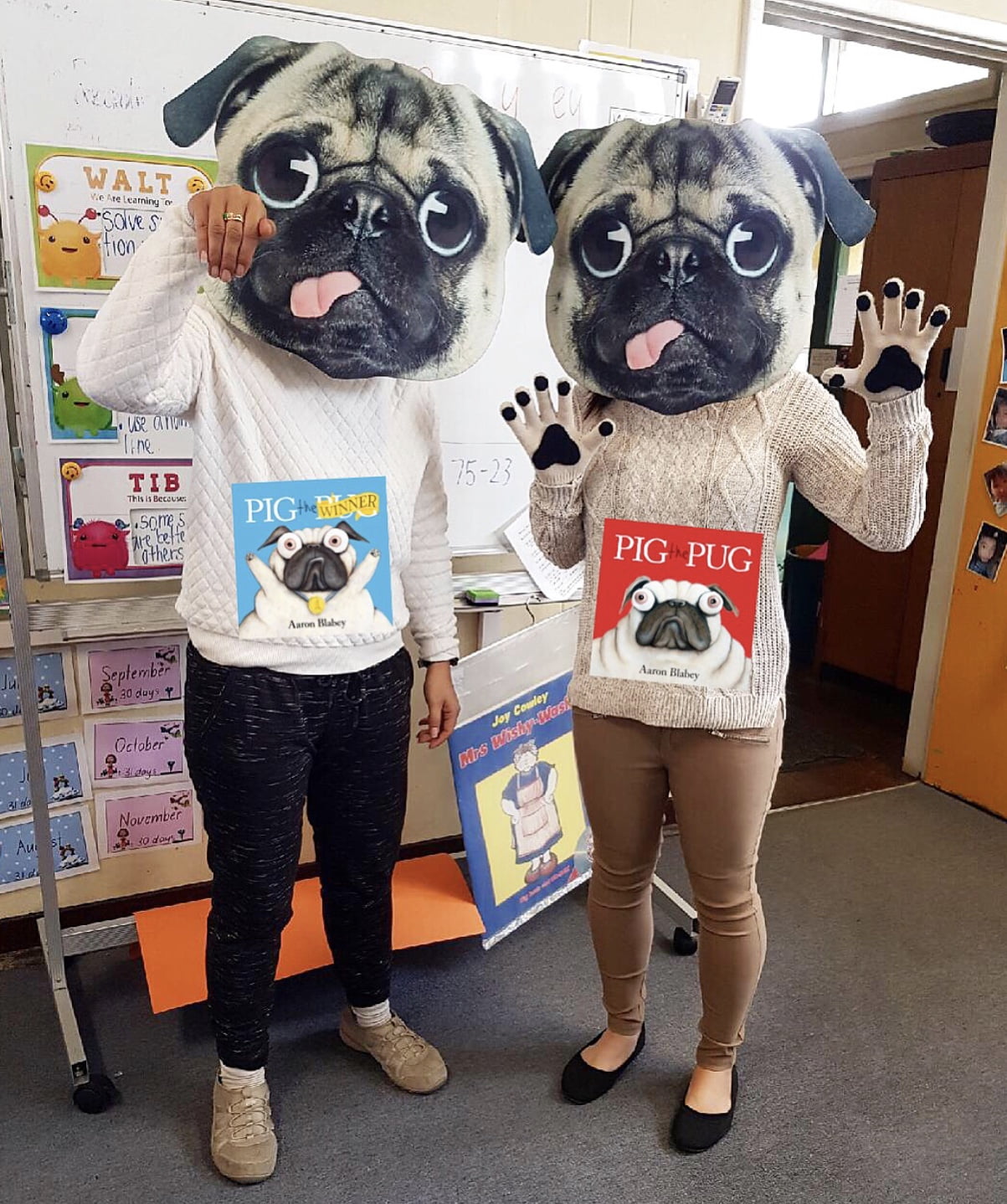 @learnlovegrow dressed up as Pig the Pug