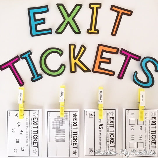 Exit Ticket Display