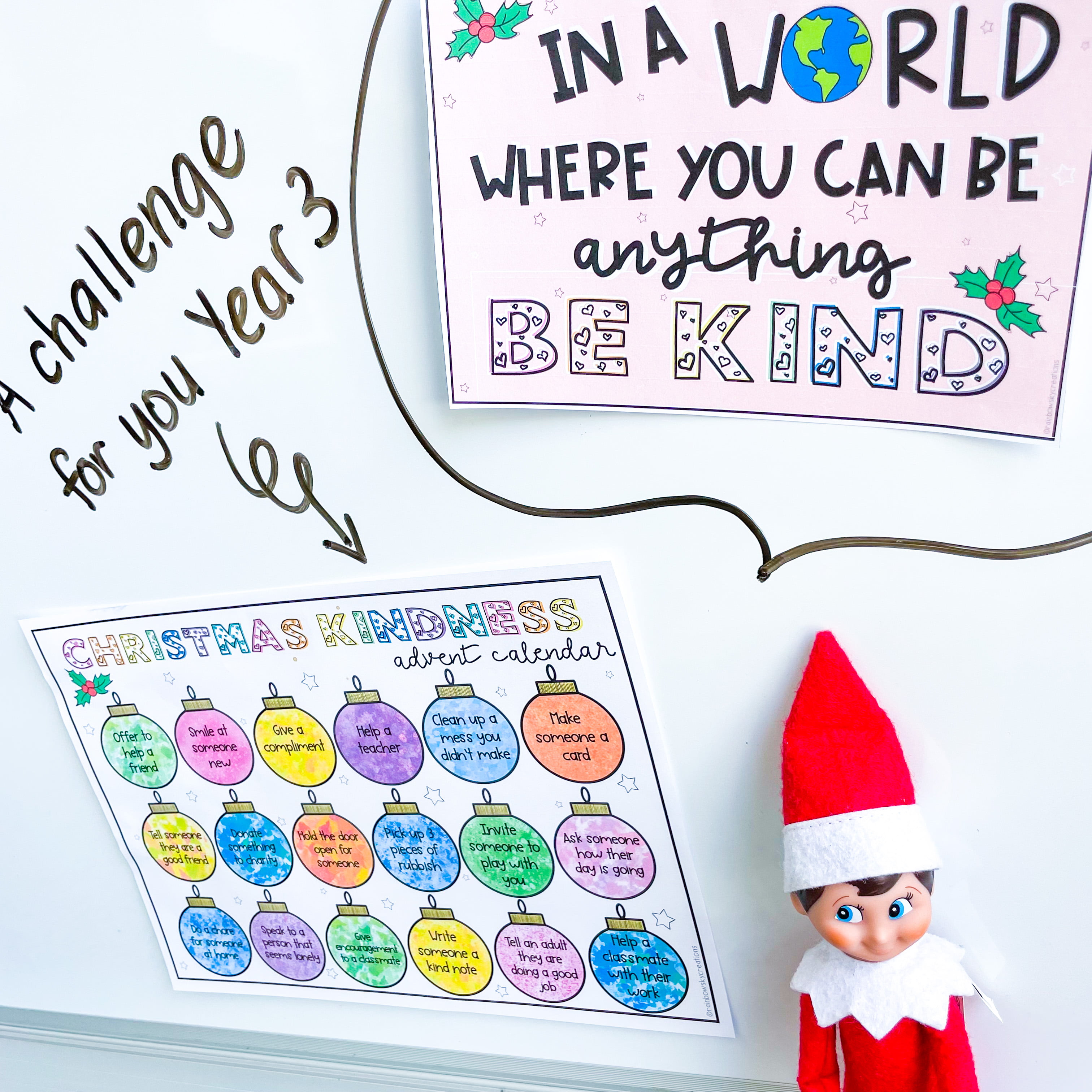 Elf with Kindness Advent Calendar