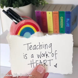 A letter to a NEW GRAD Teacher - Rainbow Sky Creations