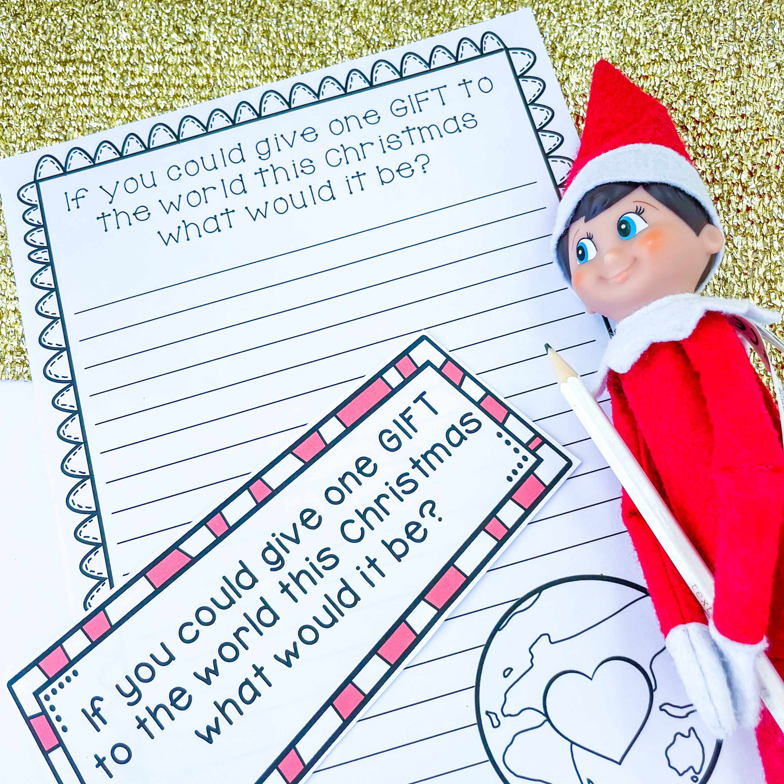 Free Christmas Writing task - Elf on the Shelf ideas
