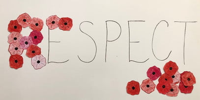 Words made of poppies