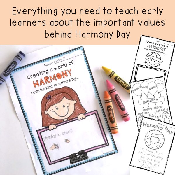 Kinder Harmony Day Pack - Rainbow Sky Creations