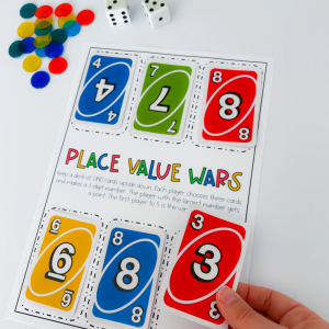 Free Place Value Wars Game FREEBIE