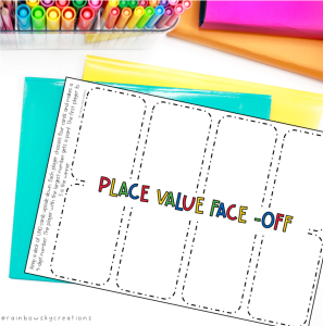 A No-fail Place Value Game (That is Easily Differentiated) - Rainbow Sky Creations
