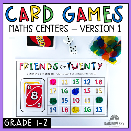 Maths Card Games for Grade 1 and 2