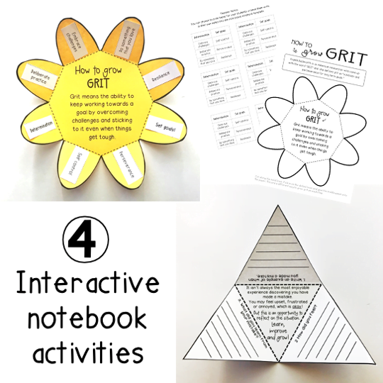 Growth Mindset Activity Pack | Print and Go | Grade 3 - 6 - Rainbow Sky Creations