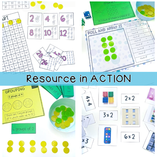 Year 2 Hands-On Multiplication & Division Activities - Rainbow Sky Creations