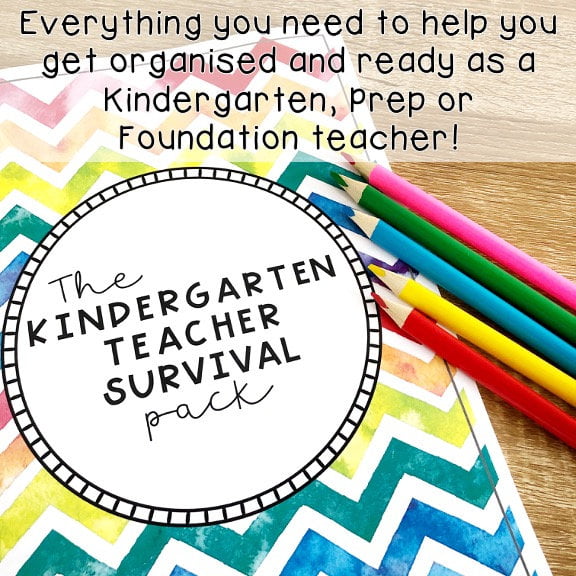 Kindergarten Teacher Survival Guide - Rainbow Sky Creations