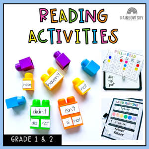 Grade 1 + 2 Reading Group activities