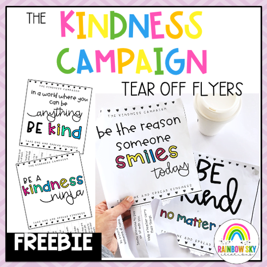 The Kindness Campaign | SEL Activity | Free - Rainbow Sky Creations