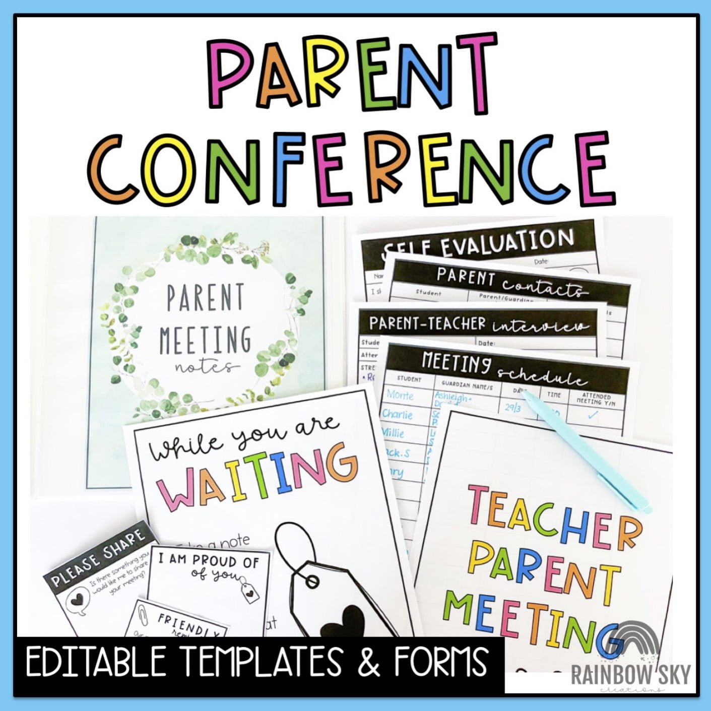 Parent Teacher Conference Templates