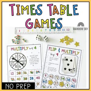 Times table fluency Games