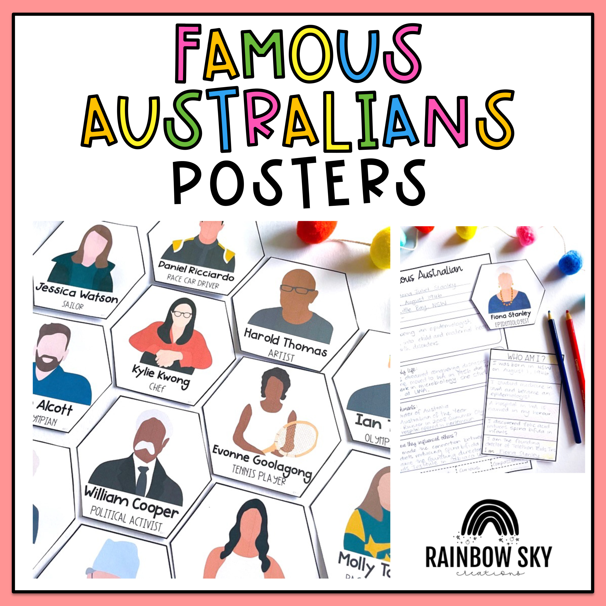 Famous Australians Posters