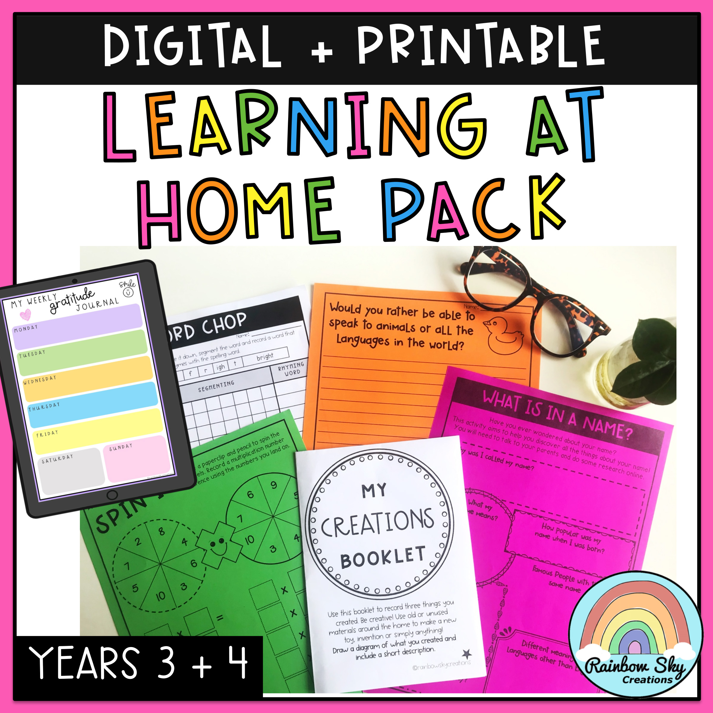 Learning at Home Yr3-4