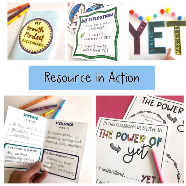 The Power of Yet Posters and Lessons | Growth Mindset Yet Activities - Rainbow Sky Creations