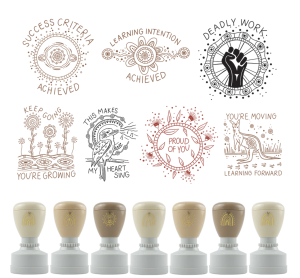 The Teaching Tools x Holly Sanders Stamp collection