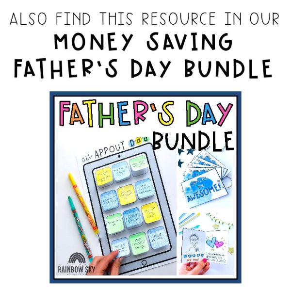 Father's Day Foldable Booklet | Free Download - Rainbow Sky Creations
