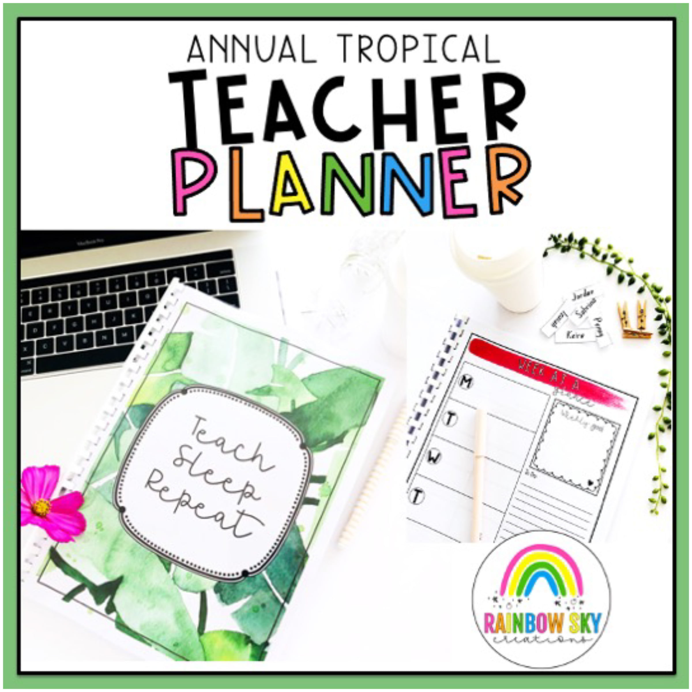 Tropical Teacher Planner