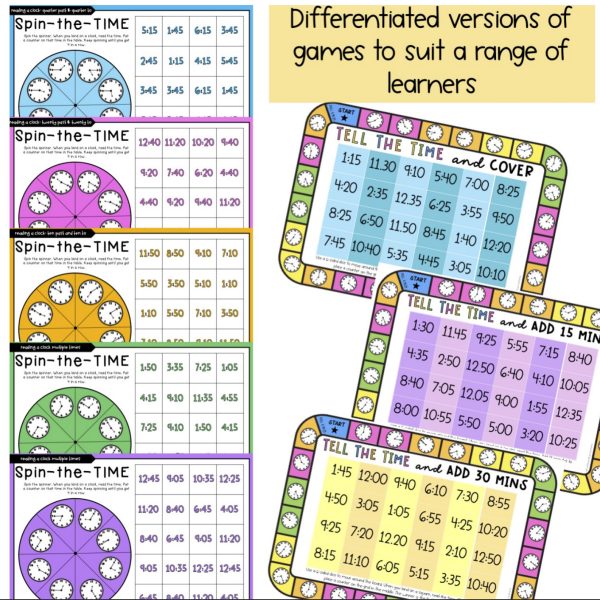 Telling Time Math Centers | Grade 3 & Grade 4 - Rainbow Sky Creations