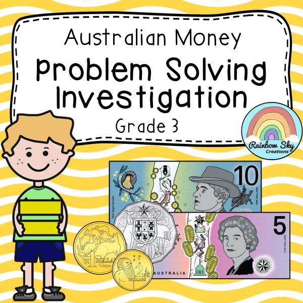 Australian Money Investigation | Hands on Australian Money Word Problems | Year 3 - Rainbow Sky Creations