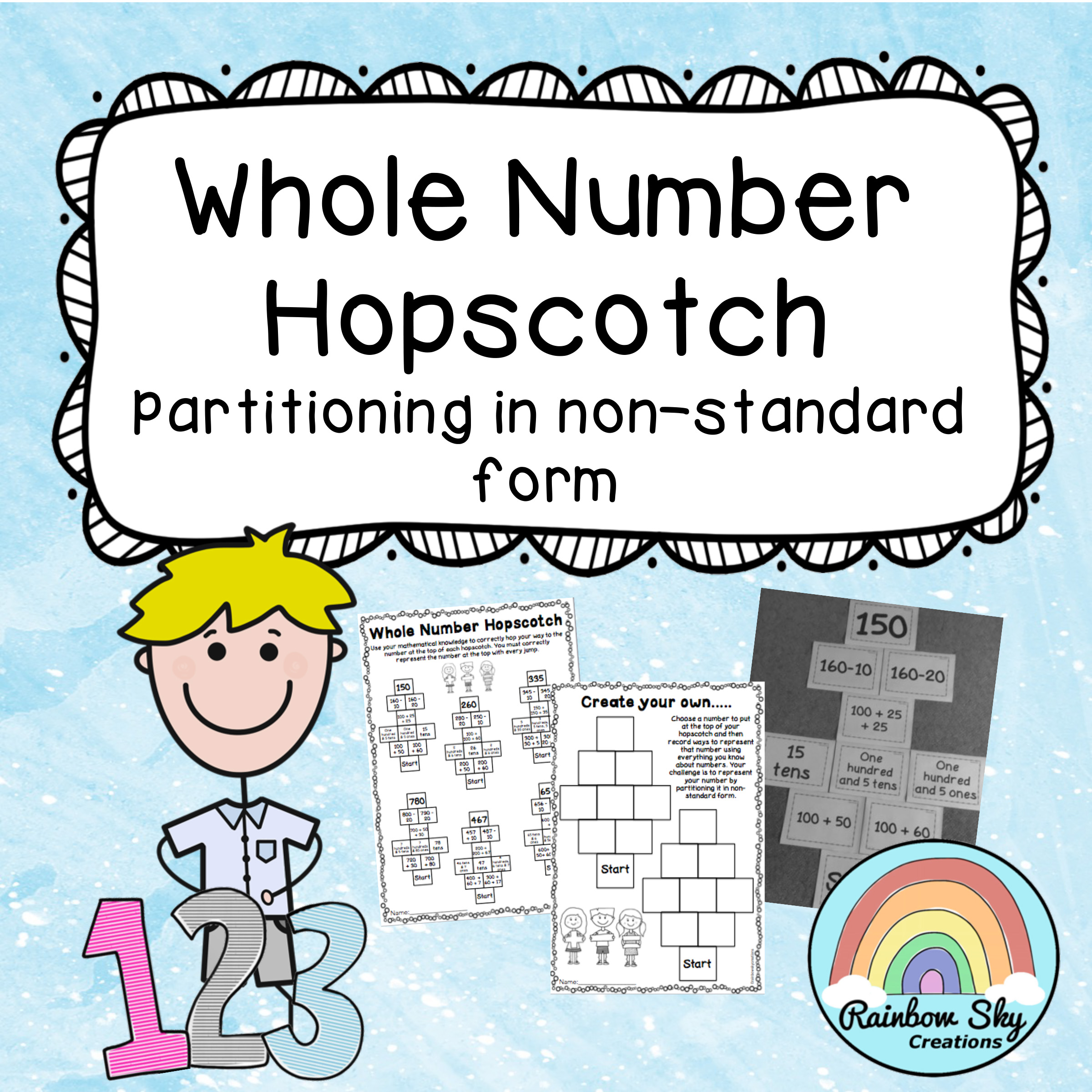 Whole Number Hopscotch
