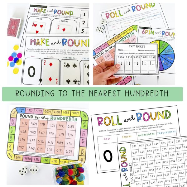 Rounding Decimals | Rounding to the Nearest Tenth and Hundredth - Rainbow Sky Creations