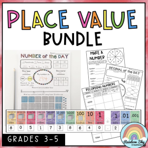 Place Value Bundle Cover page