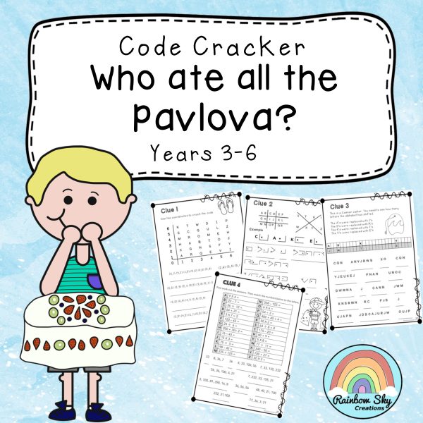 Crack the Code | Australia Theme | Code Breaker Activity - Rainbow Sky Creations