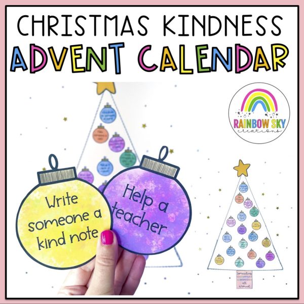 Christmas Kindness Advent Calendar | End of Year - Rainbow Sky Creations