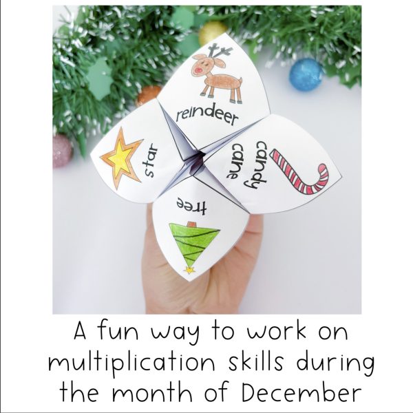 Christmas Times Table Fluency | December Math 3rd Grade 4th Grade - Rainbow Sky Creations