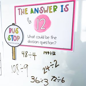 Division Open ended questions freebie