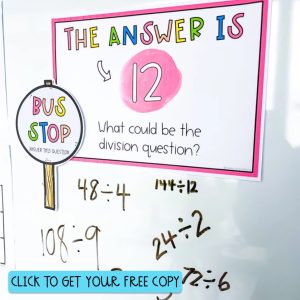 Freebie Division open ended question task
