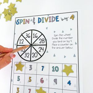 Division spinner game