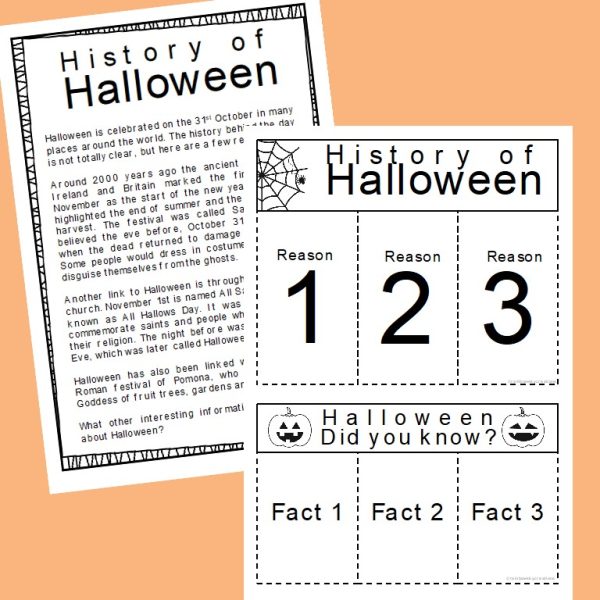 History of Halloween | Interactive Notebook | Free Download - Rainbow Sky Creations