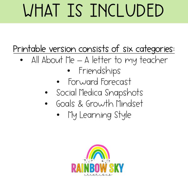 All About Me Flipbook | Back to School Australia [Years 2-3] - Rainbow Sky Creations