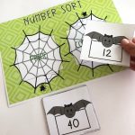 Halloween number sort game