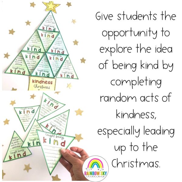Kindness Kris Kringle Christmas Tree Activity | Free Download - Rainbow Sky Creations