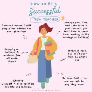 How to be a successful new teacher infographic