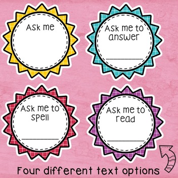Ask Me Badge Template [Free Download] - Rainbow Sky Creations