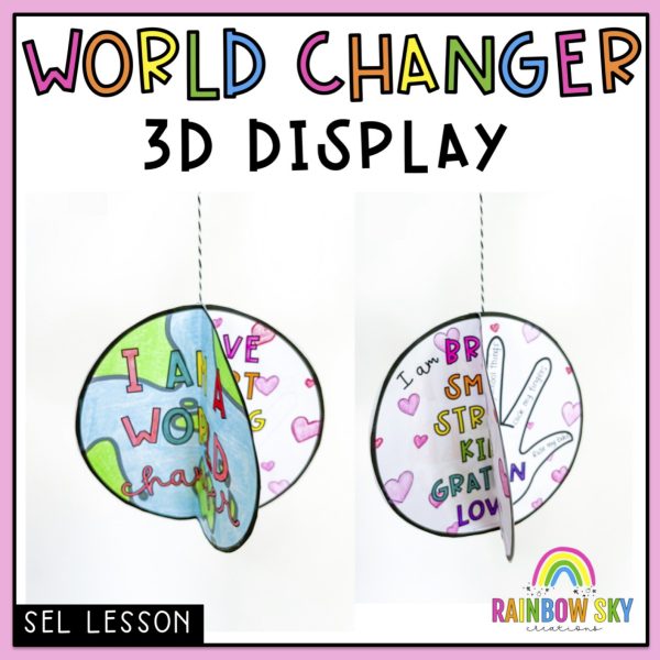 World Changer SEL Craft | Self Love Bulletin Board - Rainbow Sky Creations